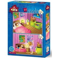 2 Puzzles - Kids 100 Teile Puzzle  Art Puzzle