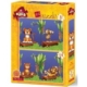2 Puzzles - Freunde im Wald 12 Teile Puzzle Art Puzzle