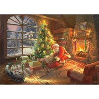 Thomas Kinkade - Der Weihnachtsmann ist da! 1000 Teile Puzzle  Schmidt Spiele