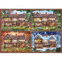 Jahreszeiten Haus 2000 Teile Puzzle Schmidt Spiele