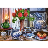 Stilleben mit Tulpen 1500 Teile Puzzle  Castorland