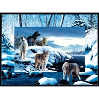 Kevin Daniel - Ice Wolves 1000 Teile Puzzle SunsOut