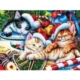 XXL Teile - Happy Holidays - Weihnachtsschätze - EZ Grip 300 Teile Puzzle  Master Pieces