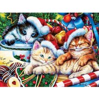 XXL Teile - Happy Holidays - Weihnachtsschätze - EZ Grip 300 Teile Puzzle  Master Pieces