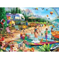 XXL Teile - Campside - Tag Am See - EZ Grip 300 Teile Puzzle  Master Pieces