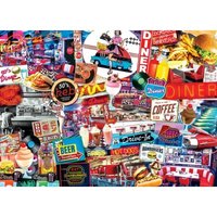 Flashbacks - Quick Stop Diner 1000 Teile Puzzle  Master Pieces