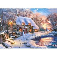 Winterhäuschen 500 Teile Puzzle  Castorland