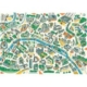Handgeschnittenes Holzpuzzle - Paris Labyrinthes 100 Teile Puzzle Puzzle Michèle Wilson