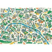 Handgeschnittenes Holzpuzzle - Paris Labyrinthes 100 Teile Puzzle  Puzzle Michèle Wilson
