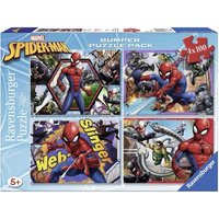 4 Puzzles - Spider-Man 100 Teile Puzzle  Ravensburger
