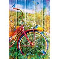Bluebirds on a Bicycle 1000 Teile Puzzle  Bluebird Puzzle