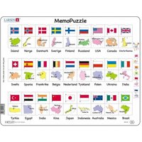 Rahmenpuzzle - MemoPuzzle (auf Norwegisch) 54 Teile Puzzle  Larsen