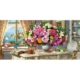 Sommerblumen und eine Tasse Tee 4000 Teile Puzzle Castorland