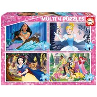 4 Puzzles - Disney Princess 50 Teile Puzzle  Educa