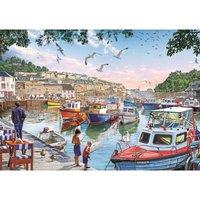 The Little Fishermen at the Harbour 1000 Teile Puzzle  Art Puzzle
