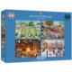 4 Puzzles - Trevor Mitchell - Village Celebrations 500 Teile Puzzle  Gibsons